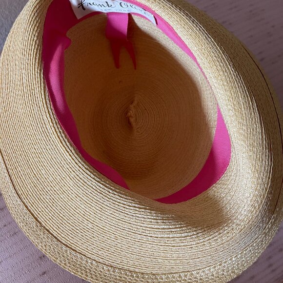 Frank Olive Hat of New York Vintage Straw Hat